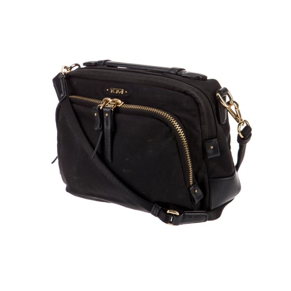 TUMI Voyageur Teghan Crossbody in Black|Gold - Picture 6 of 9